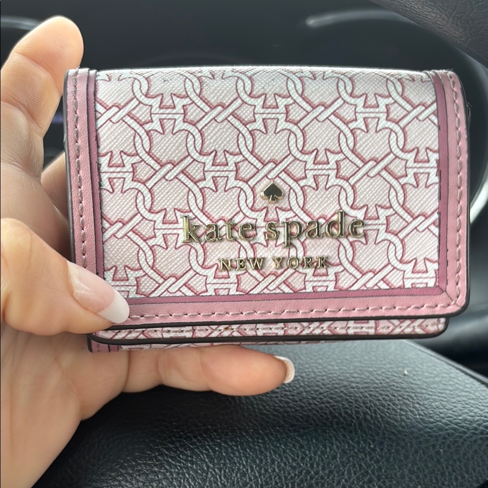 Kate Spade Pink and White Women's Wallet